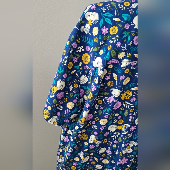 Men's Peanuts Short Sleeves Woven Shirt Size XL - Picture 6 of 14